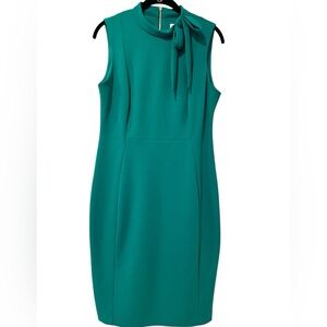 Calvin Klein Bow-Neck Sheath Dress Sz 10